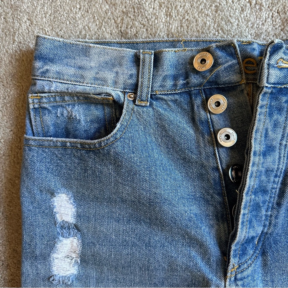 Rue21 Light Blue High Rise Distressed Jeans